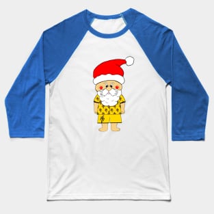 TROPICAL Santa Baseball T-Shirt